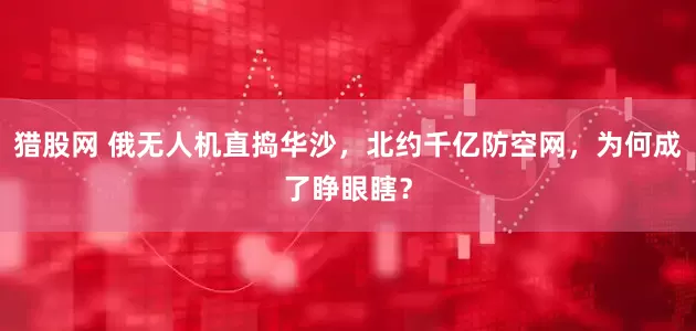 猎股网 俄无人机直捣华沙，北约千亿防空网，为何成了睁眼瞎？